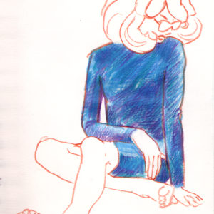 Blue sketch